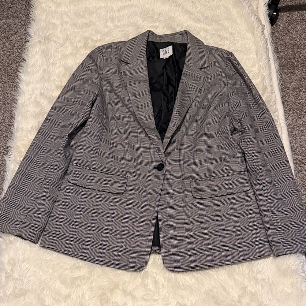 GAP Plaid Blazer